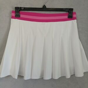Jessica Simpson Court & Sport Tennis Golf Skort Size XL White & Pink NWT